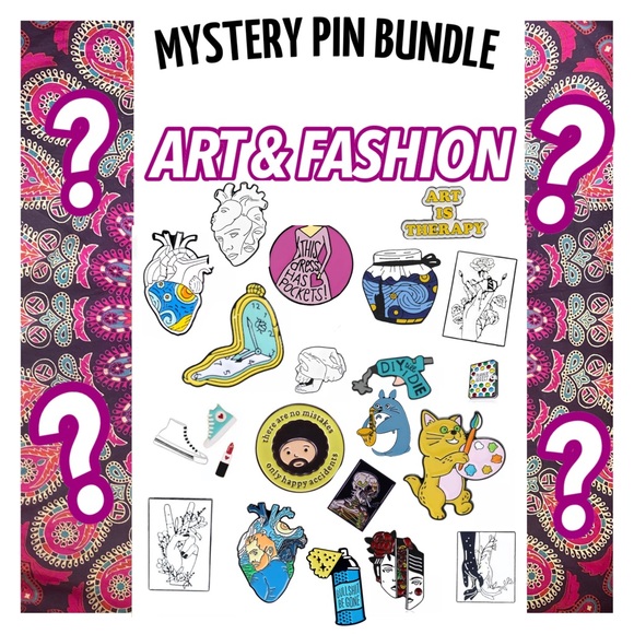 Set of 3 Artsy Black Cat Enamel Gold Metal Pins Van Gogh Artist Parody Cats Gift - Picture 12 of 12